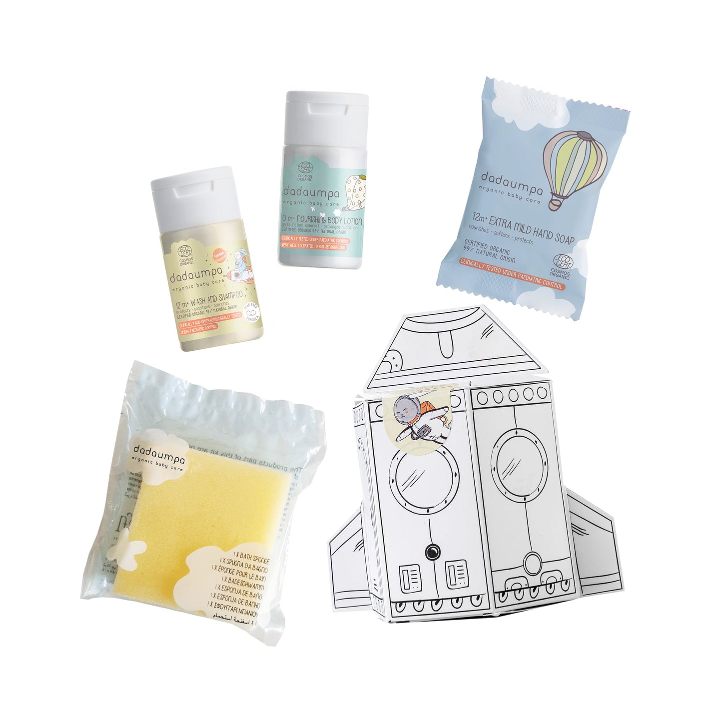 Dadaumpa 12months+ Bath & Care Rocket Kit