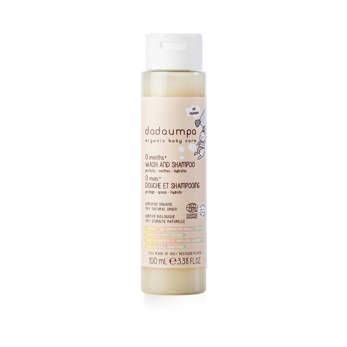 Dadaumpa 0months+ Wash And Shampoo Organic Certified (100 ml)