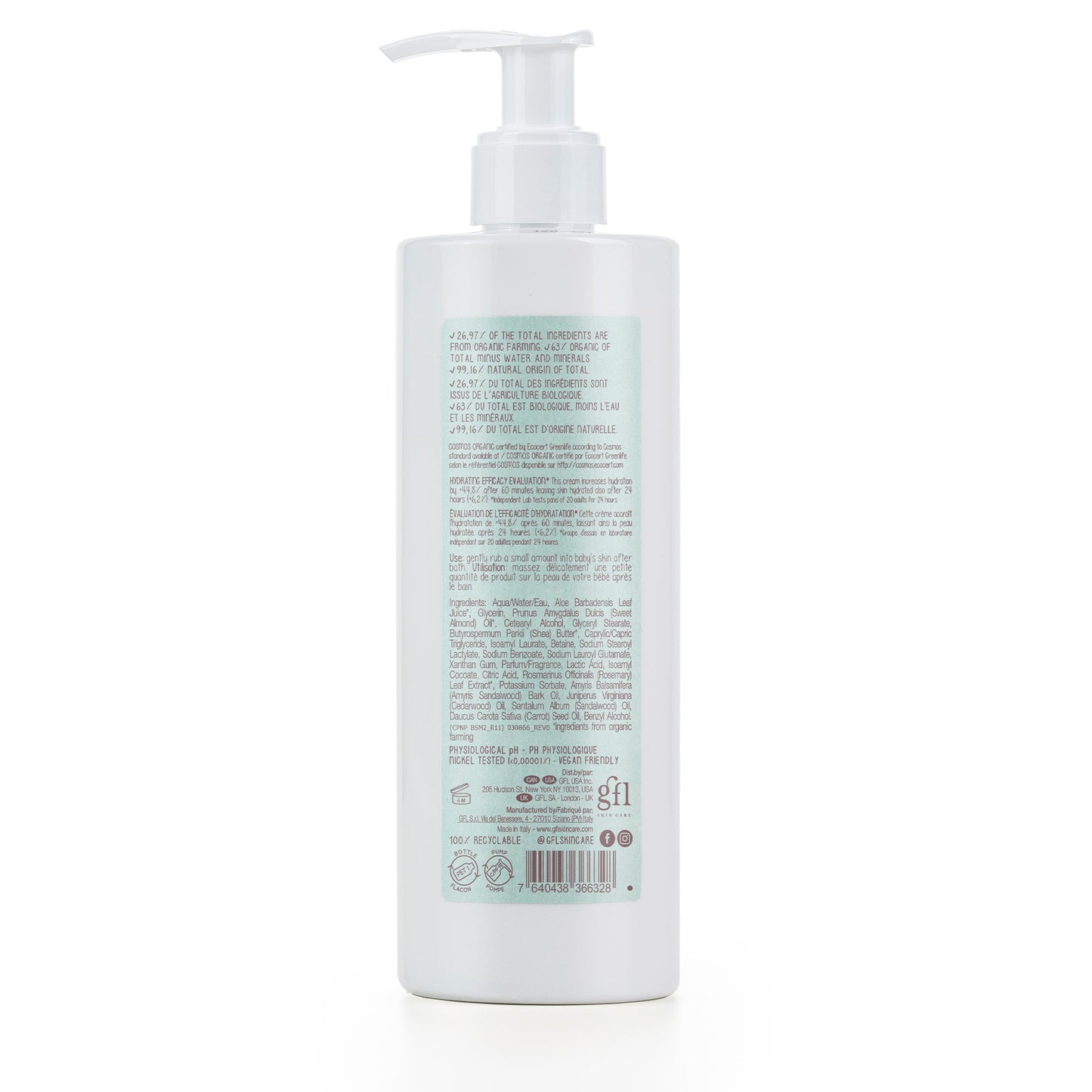 Dadaumpa 0months+ Nourishing Body Lotion Organic Certified (380 ml) in a pump dispenser