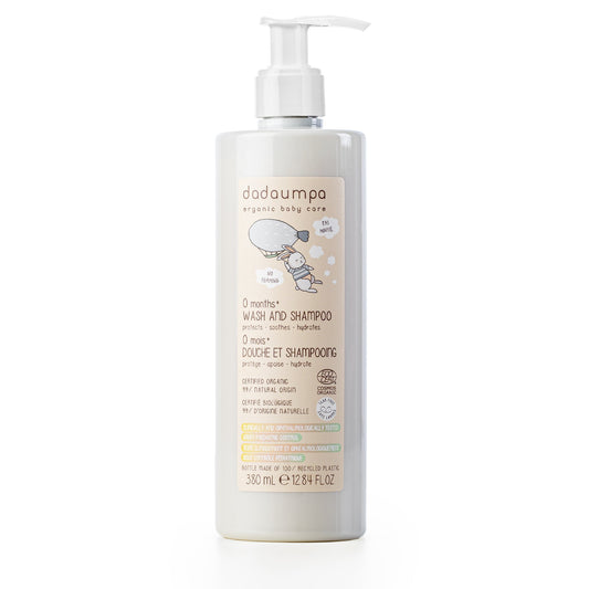 Dadaumpa 0months+ Wash And Shampoo Organic Certified (380 ml)