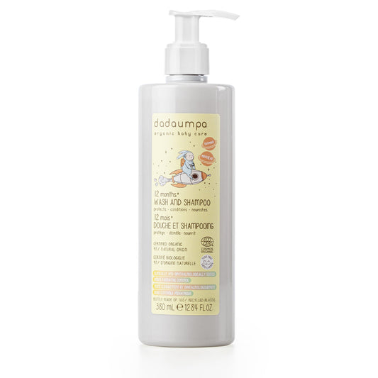 Dadaumpa 12months+ Wash And Shampoo Organic Certified (380 ml)