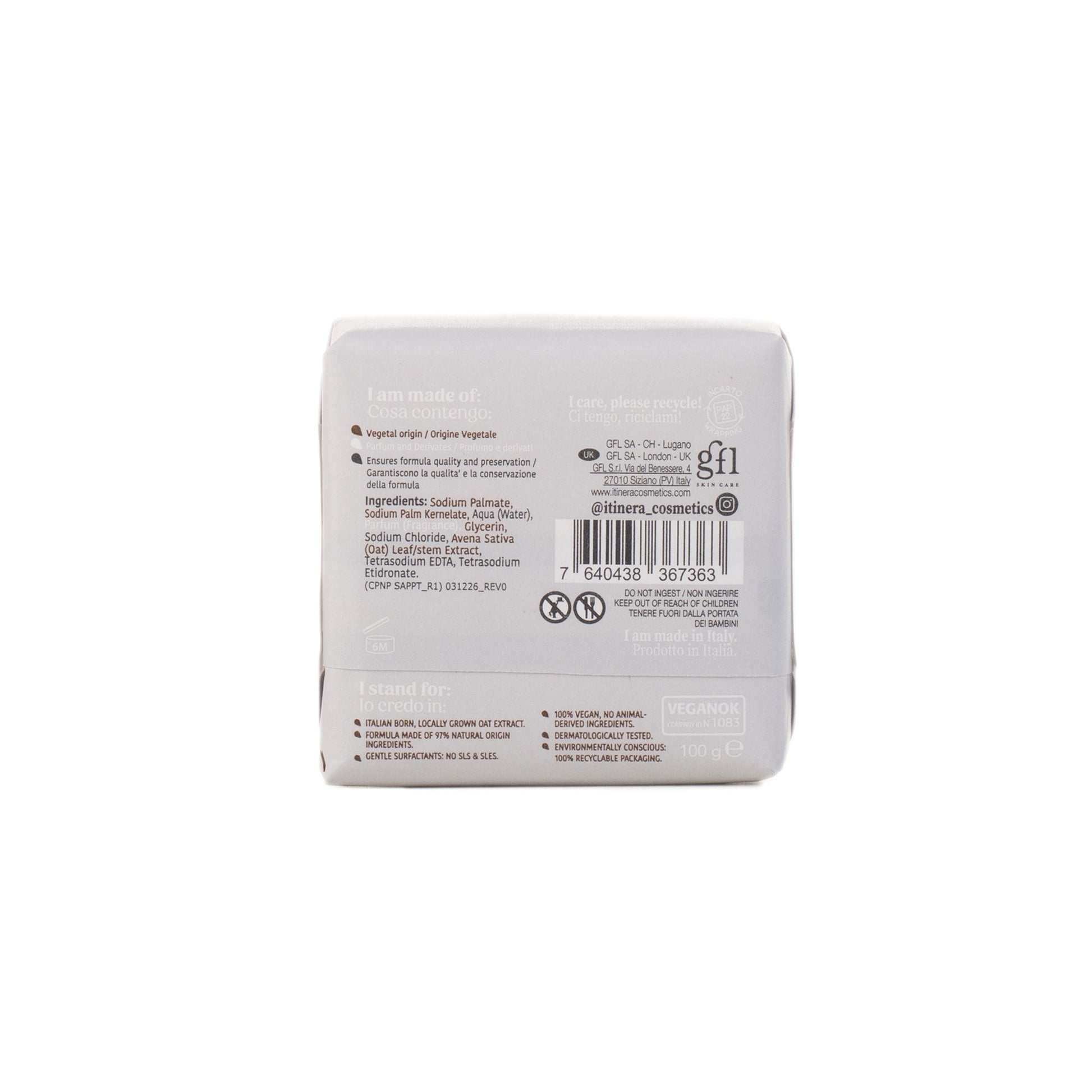 Itinera Soothing Hand Body Soap (100 g)