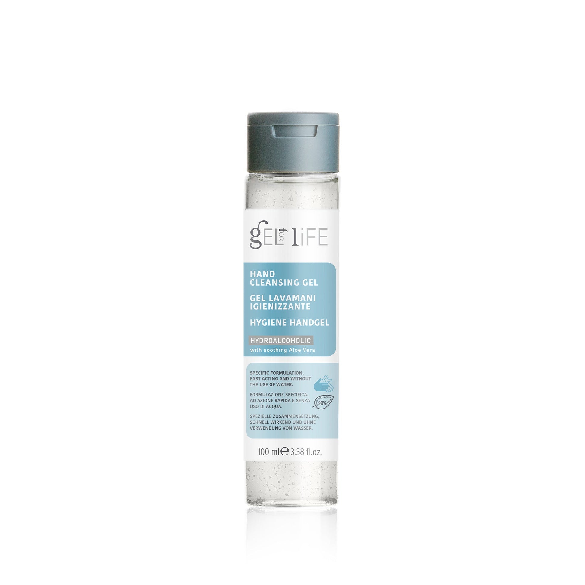 Gel For Life - Hand Cleansing Gel Hydroalcoholic (100 ml) travel size