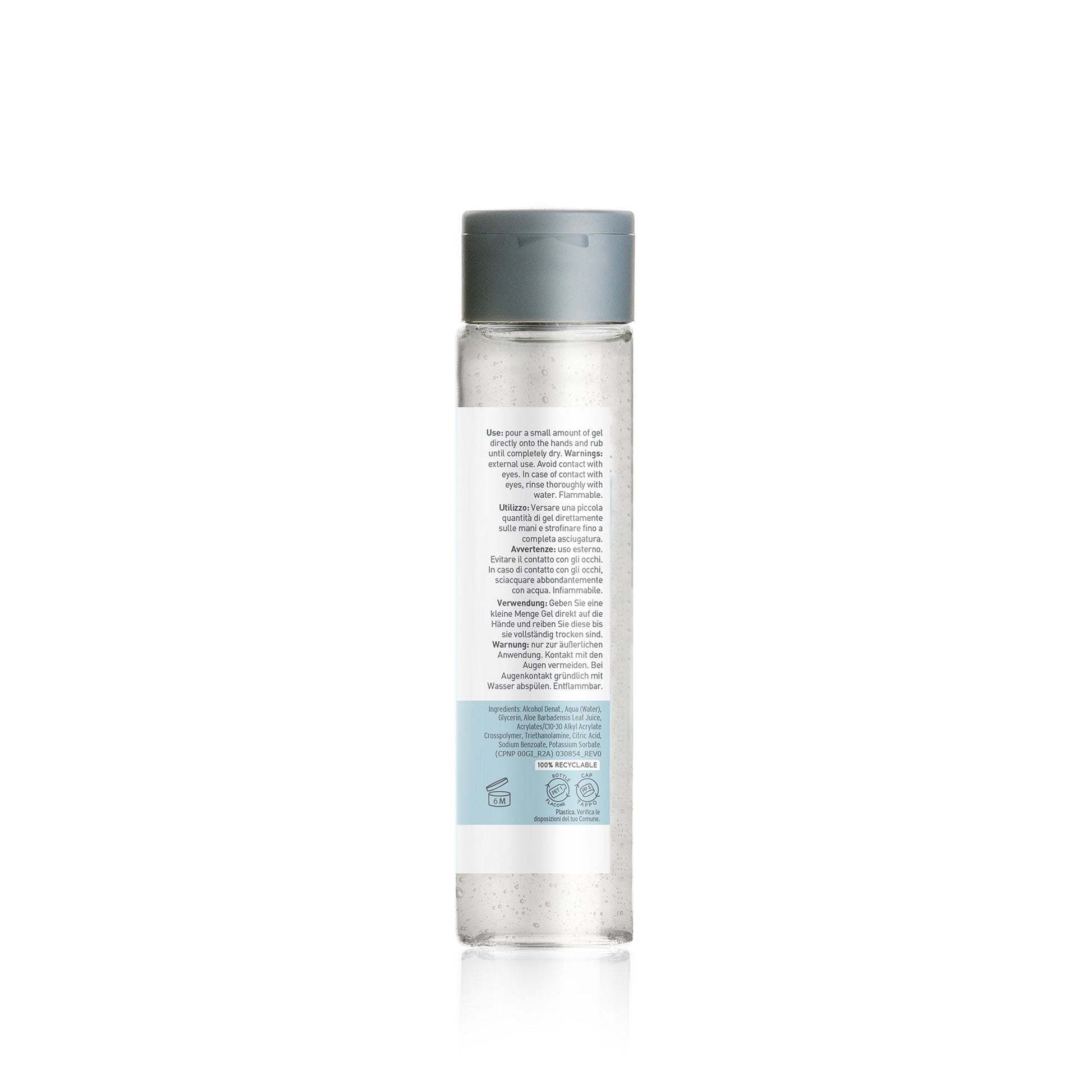 Gel For Life - Hand Cleansing Gel Hydroalcoholic (100 ml) travel size